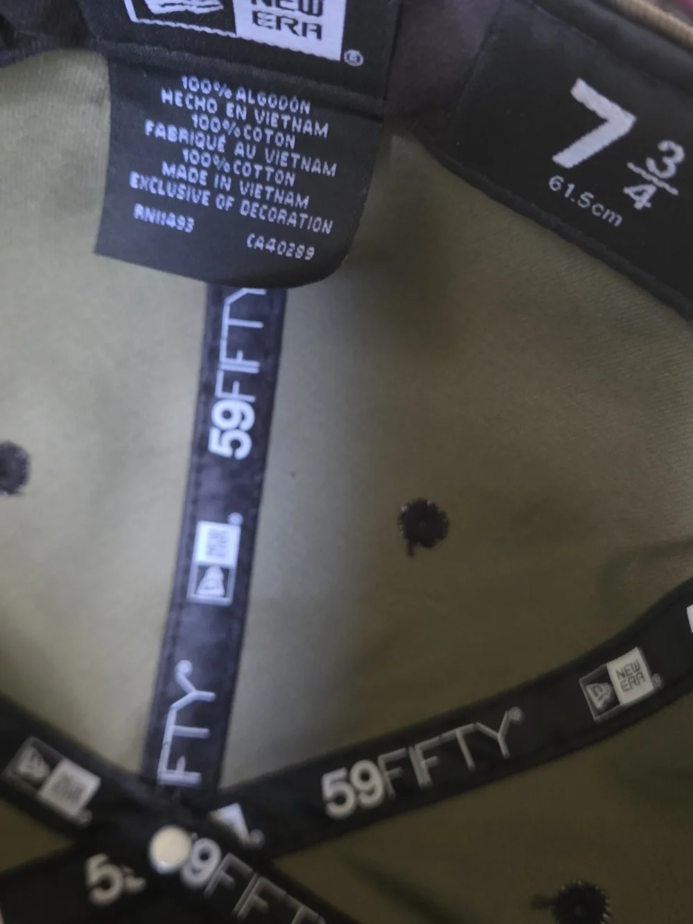 59Fifty Huston Astros METAL H& ⭐️ Emblem Camo Hat 7.3/4" NWOT - Picture 7 of 8